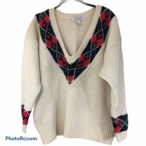 Vintage Cambridge Dry Goods Wool Sweater Size Medium